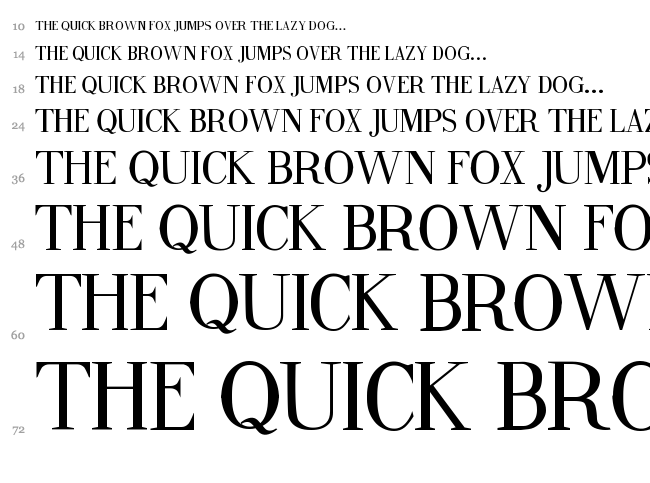 Fine Style font waterfall